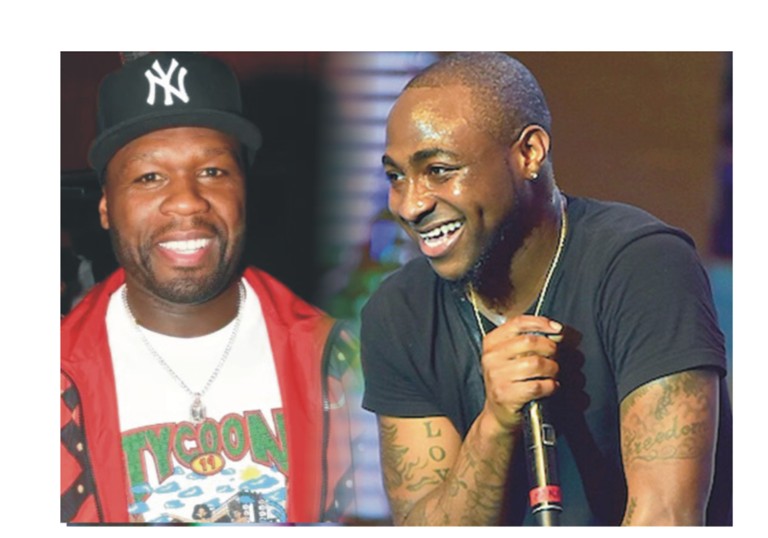 Image result for Davido and 50 cent