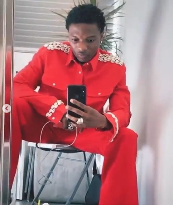 WizKid ♡ in 2023  Streetwear fashion, Red leather jacket, Fashion