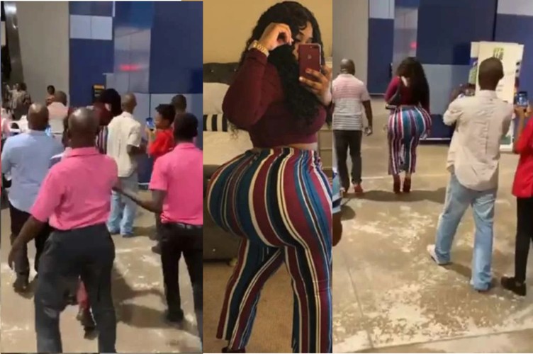 Ai Taleabiamo Tittletattle Woman Caused Airport Commotion Storms A Night Club With Her Massive