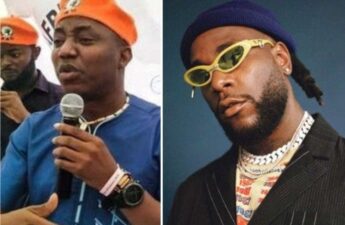 Burna Boy replies Omoyele Sowore