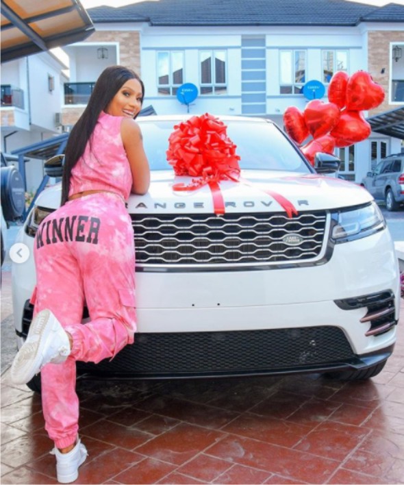 Mercy Eke buys Range Rover for Birthday