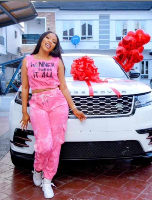 Mercy Eke buys Range Rover for Birthday