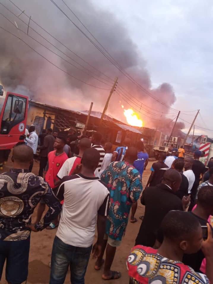 Gas Explosion in Baruwa Lagos