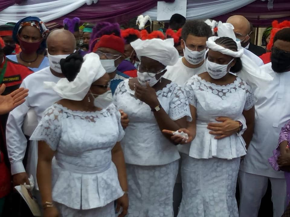 Chimamanda Adichie at father funeral