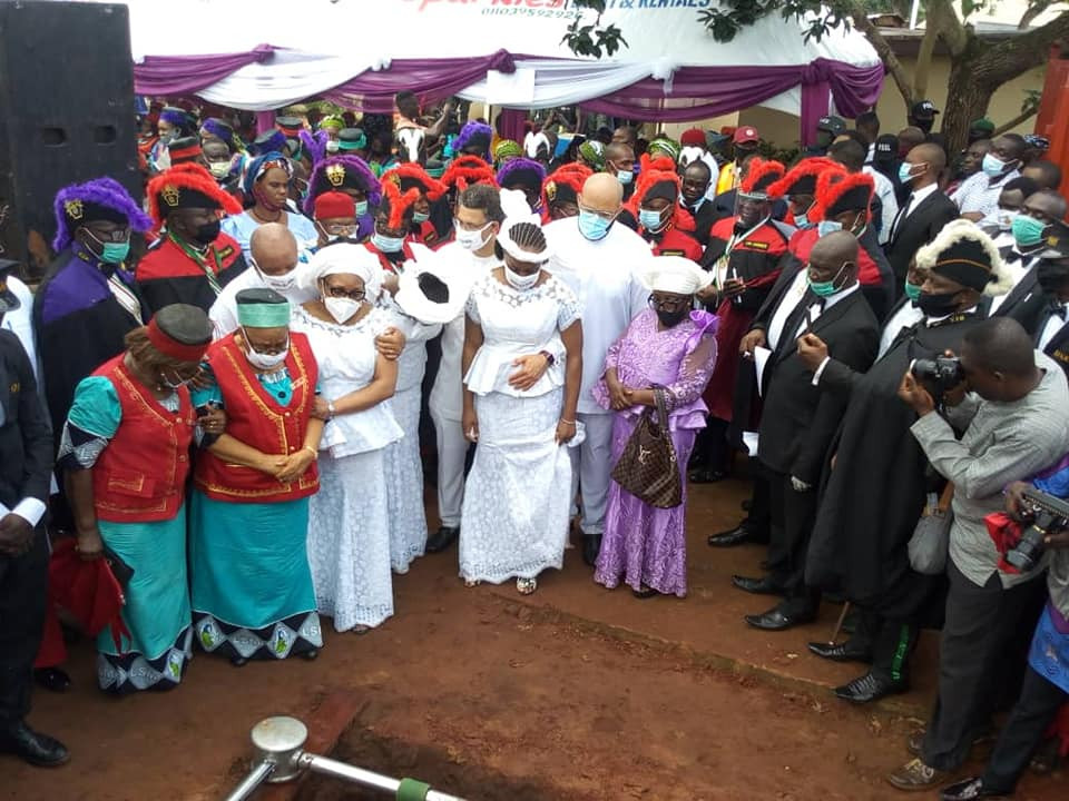 Chimamanda Adichie at father funeral