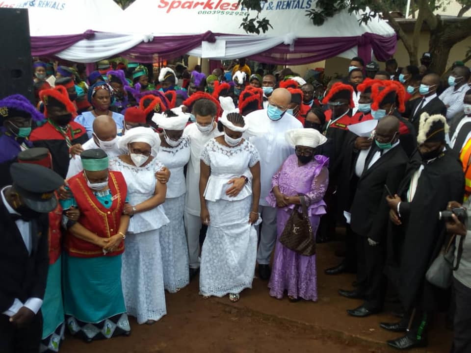 Chimamanda Adichie at father funeral