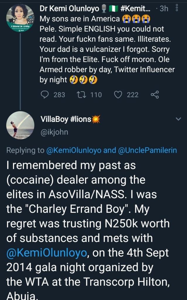 Kemi Olunloyo accused of stealing hard drugs