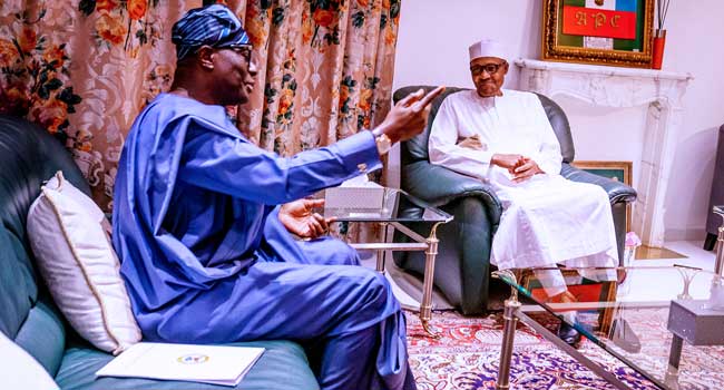 Sanwo Olu meets Buhari over Endsars