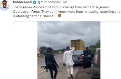 Mr. Macaroni reacts to video of police harassment