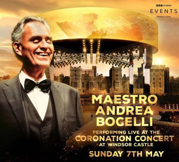 Andrea Bocelli concert announcement