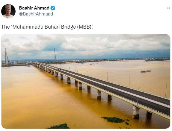 Second Niger Bridge named after Buhari tweet